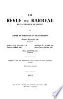 La Revue du Barreau de la province de Québec