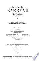 La Revue du barreau