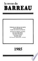 La Revue du barreau