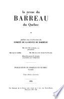 La Revue du barreau