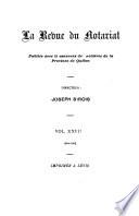 La Revue du notariat