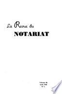 La revue du notariat