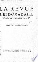 La Revue hebdomadaire