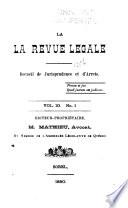 La Revue Légale