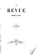 La Revue philosophique et religieuse