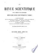 La Revue scientifique de la France et de l'étranger