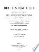 La Revue scientifique de la France et de l'étranger