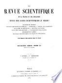 La Revue scientifique de la France et de l'étranger