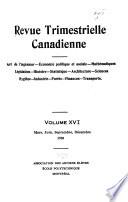 La Revue trimestrielle canadienne