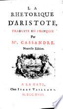 La rhetorique d'Aristote