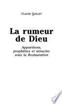 La rumeur de Dieu