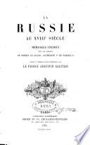 La Russie au 18e siècle