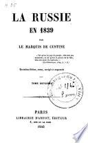La Russie en 1839