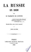 La Russie en 1839