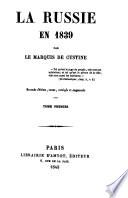 La Russie en 1839
