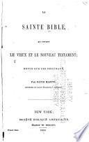 La Sainte Bible