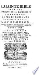 La Sainte Bible