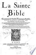 La Sainte Bible