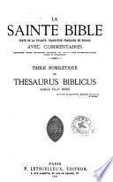 La Sainte Bible