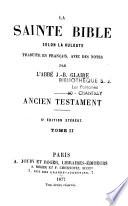 La Sainte Bible selon la Vulgate