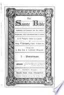 La Sainte Bible traduite en français... avec la Vulgate latine en regard