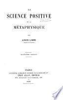La science positive et la métaphysique