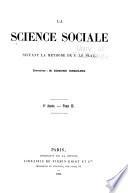La Science sociale, suivant la methode d'observation