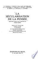 La sécularisation de la pensée