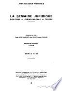 La semaine juridique