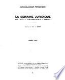 La semaine juridique