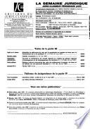 La semaine juridique