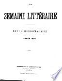 La Semaine littéraire