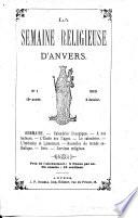 La semaine religieuse d'Anvers