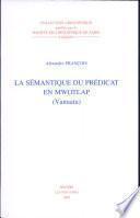 La sémantique du prédicat en mwotlap, Vanuatu