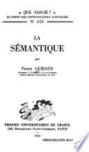 La sémantique