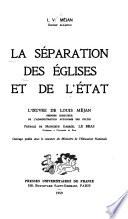 La séparation des églises et de l'état