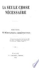 La seule chose nécessaire