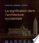 La signification dans l'architecture occidentale