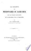 La Société des missionnaires du Sacré-Cœur dans les vicariats apostoliques de la Mélanésie et de la Micronésie