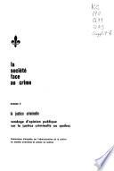 La société face au crime