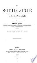 La sociologie criminelle