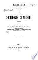 La sociologie criminelle