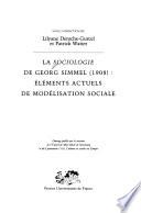 La Sociologie de Georg Simmel (1908)