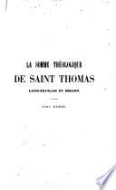 La somme théologique de saint Thomas d'Aquin