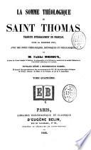 La Somme théologique de Saint Thomas