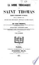 La Somme théologique de Saint Thomas