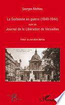 La Sorbonne en guerre (1940-1944)