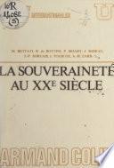La souveraineté au XXe siècle