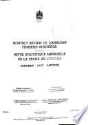La statistique mensuelle des pêches du Canada