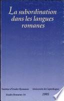 La subordination dans les langues romanes